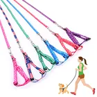 Регулируемая шлейка для кошек и собак со свинцовым поводком, нейлоновый ошейник для домашних животных, щенок, котенок, кролик, чихуахуа, бульдог, нагрудный ремень, аксессуары для домашних животных