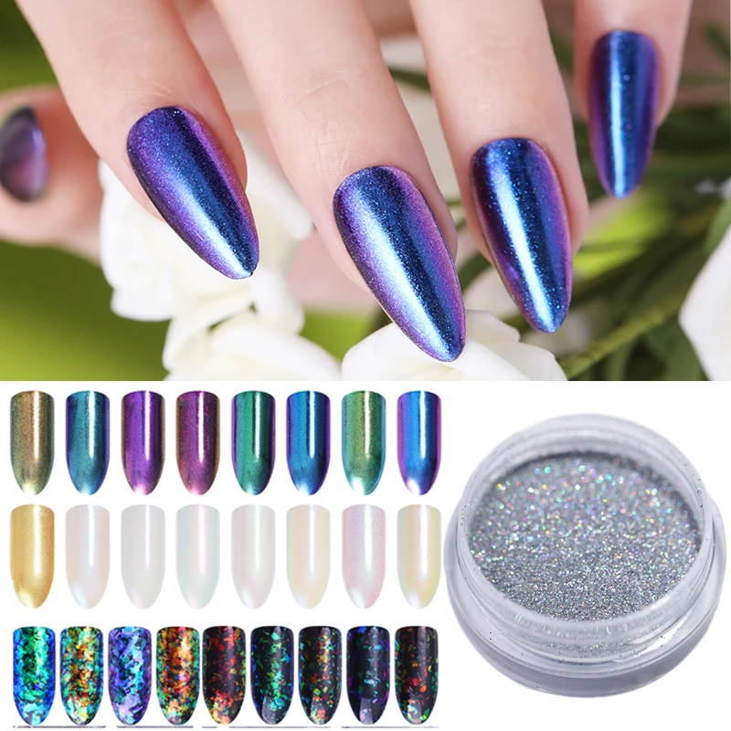 31 узор блеск для ногтей мерцающий зеркальный порошок Блестящий сахар