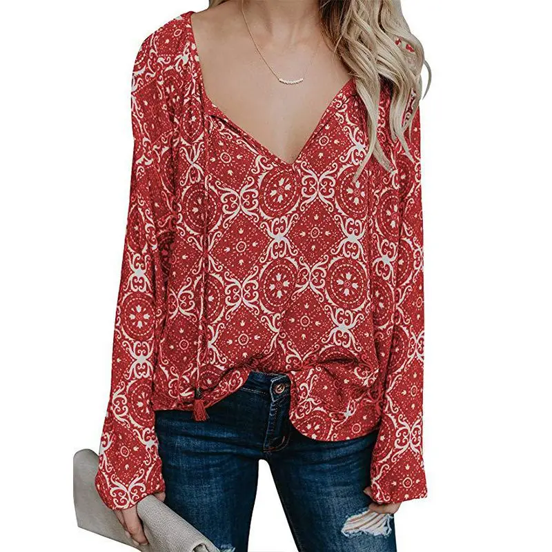 Женская свободная рубашка с длинным рукавом 6 цветов| |