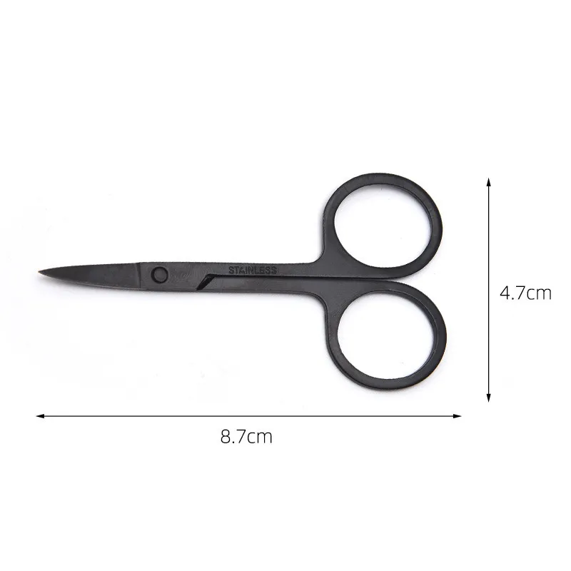 

Stainless Steel Small Nail Tools Eyebrow Nose Hair Scissors Cut Manicure Facial Trimming Tweezer Makeup Pointed Eyebrow Trimmers