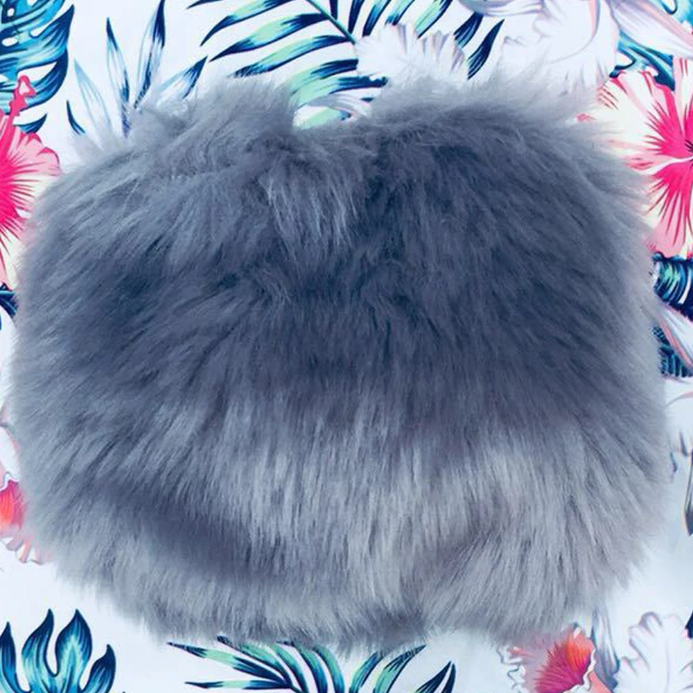 Зимние теплые однотонные перчатки на меху обувь платформе из искусственного