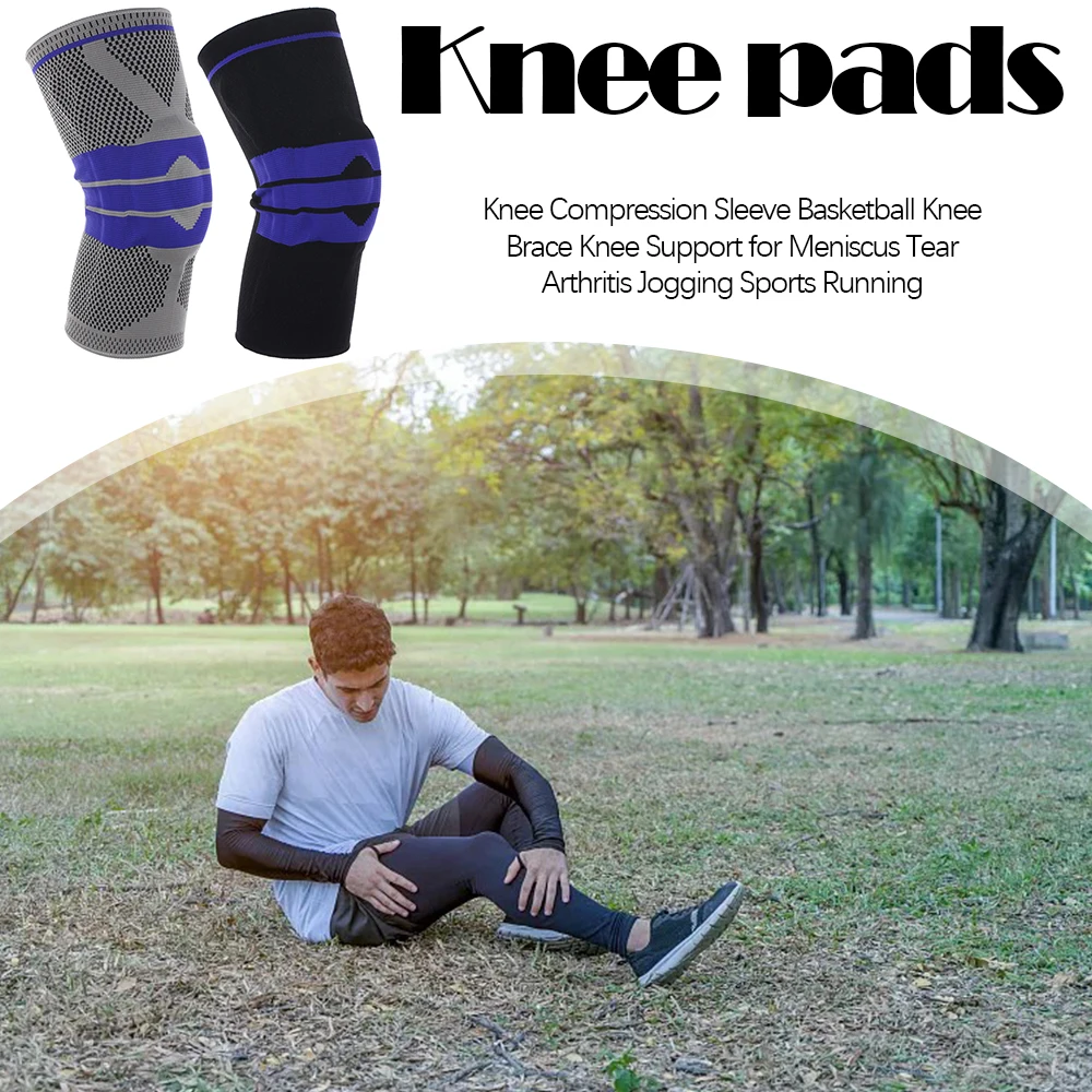 

Knee Compression Sleeve Basketball Knee Brace Knee Support for Meniscus Tear Arthritis Jogging Sports Running