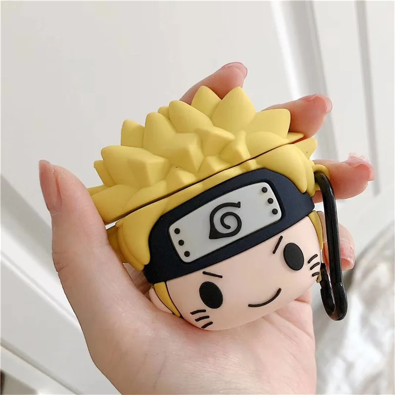 

For Airpods Case,3D Caroon Naruto Kakashi Case For Airpods 1/2 Case Soft Silicone Earphone Cover For Airpods Pro Case For Kids