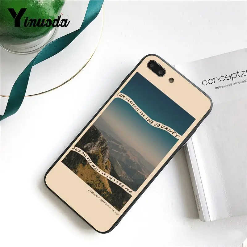 Yinuoda Sea flower landscape wallpaper Black Phone Case for iPhone X XS MAX 6 6S 7 7plus 8 8Plus 5 5S XR 11 Pro Max | Мобильные