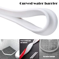 bathroom and kitchen water stopper flood barrier rubber dam silicon water blocker dry and wet separation water retaining strip
