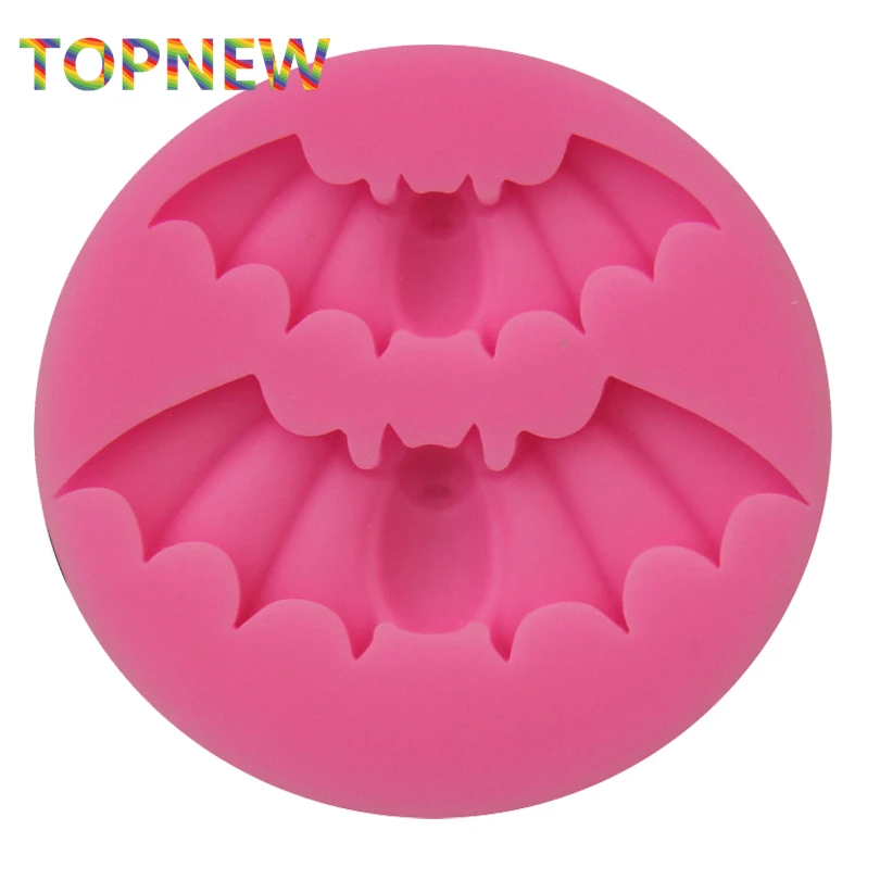 Силиконовая форма для украшения на Хэллоуин летучих мышей помадки торта