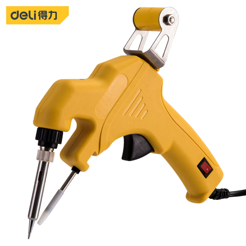 Deli DL394060 30W Internally Heated Solder Gun Copper Soldering Iron Tip  Electrical Repair Tools Electrician Power Tools