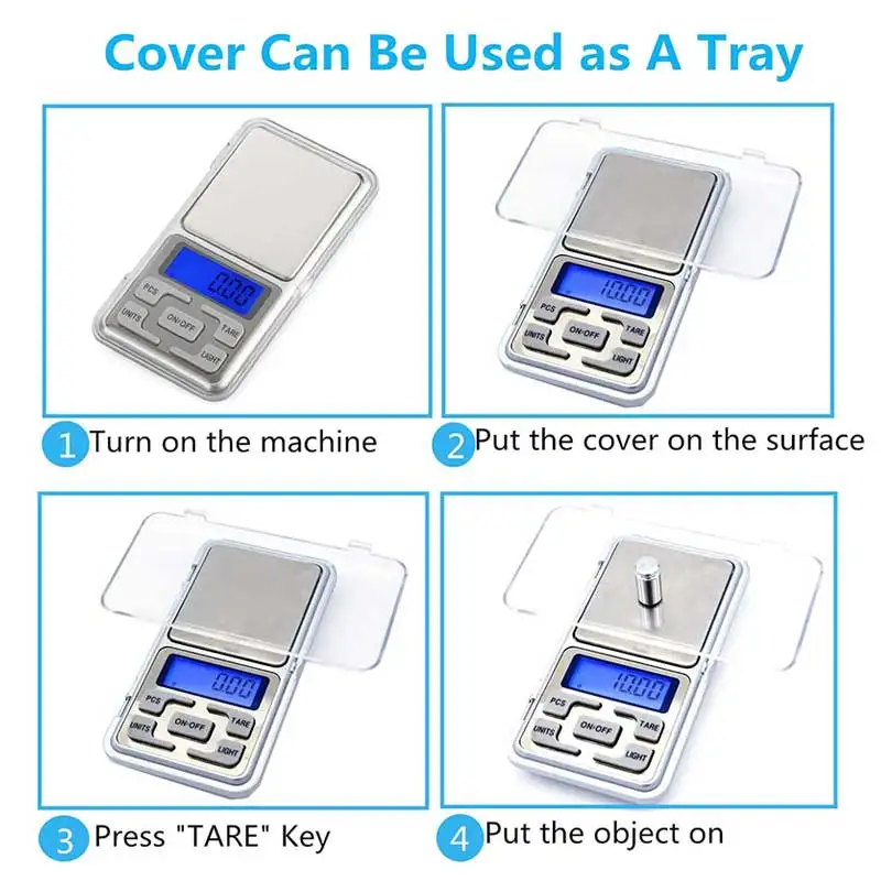 Мини электронные весы для ювелирных изделий карманные цифровые кухни измерения