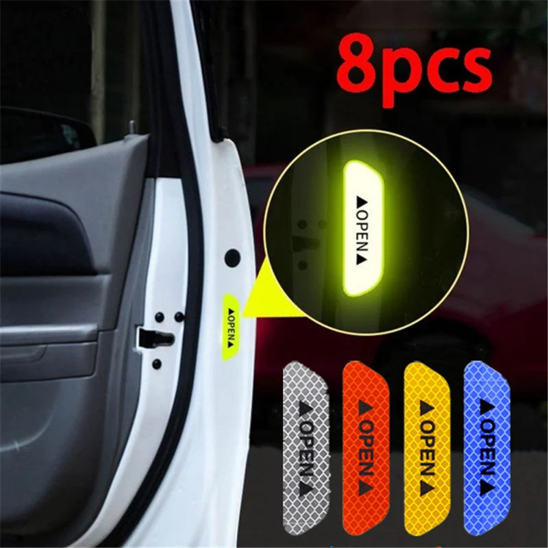 

8 шт., светоотражающие предупреждающие наклейки