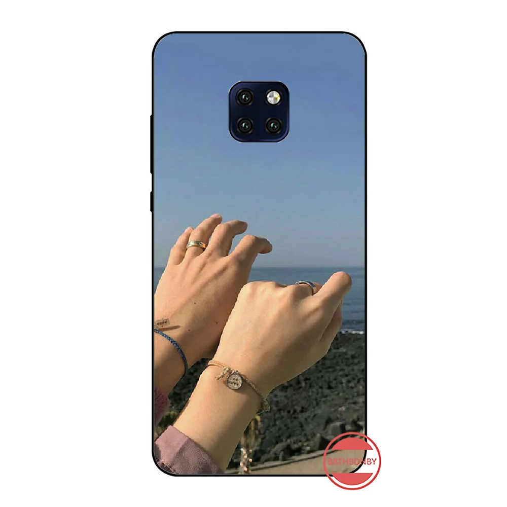 Art Finger Cover Black Soft Shell Phone Case For Huawei Mate 9 10 20 Pro lite 20x nova 3e P10 plus P20 Honor10 | Мобильные телефоны