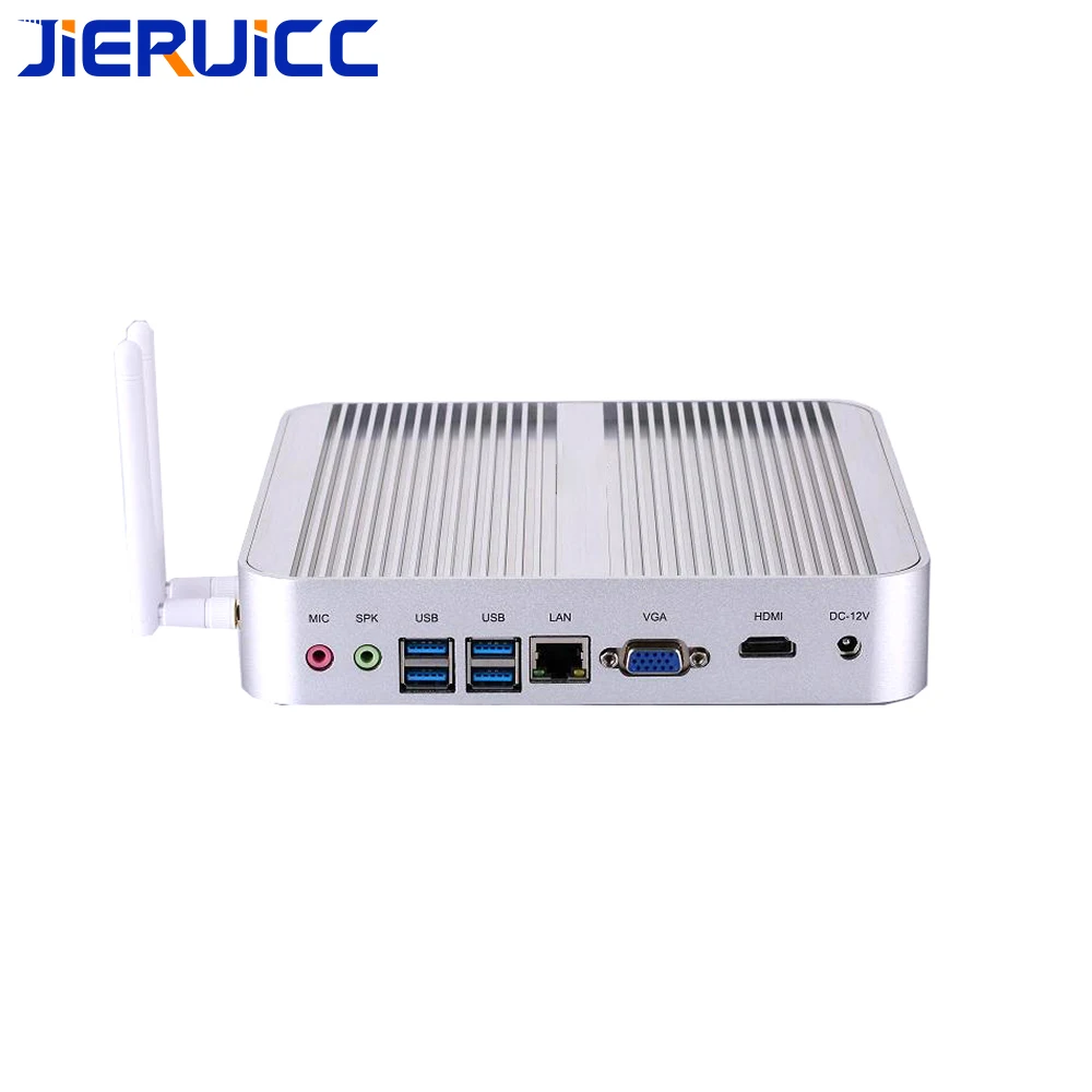 Core i3 6157U fanless windows 10 64bit mini pc with 4*usb3.0 hdmi+vga dual display intel HD graphic 4K support 3D games for HTPC |
