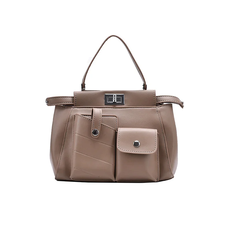 

2020 New Kelly Bag Portable Messenger Bag Dual Purpose Bag Women's Leisure Fashion Shoulder Bag Multi Pocket Kitten Bag Handbag