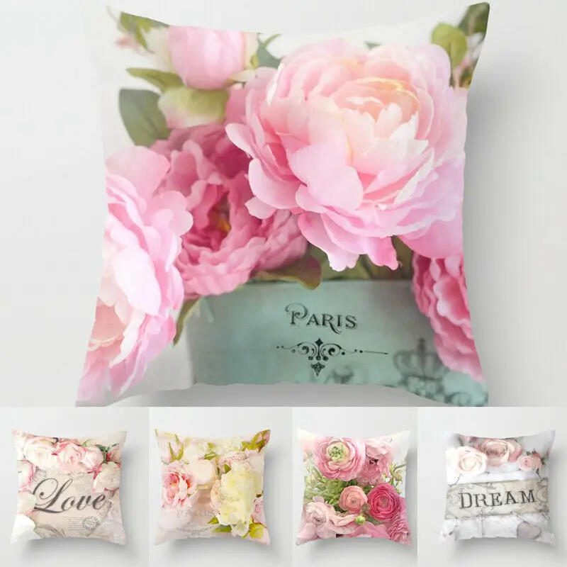 Оригинальный креативный чехол для подушки 45X45 с цветами диванные чехлы домашнего