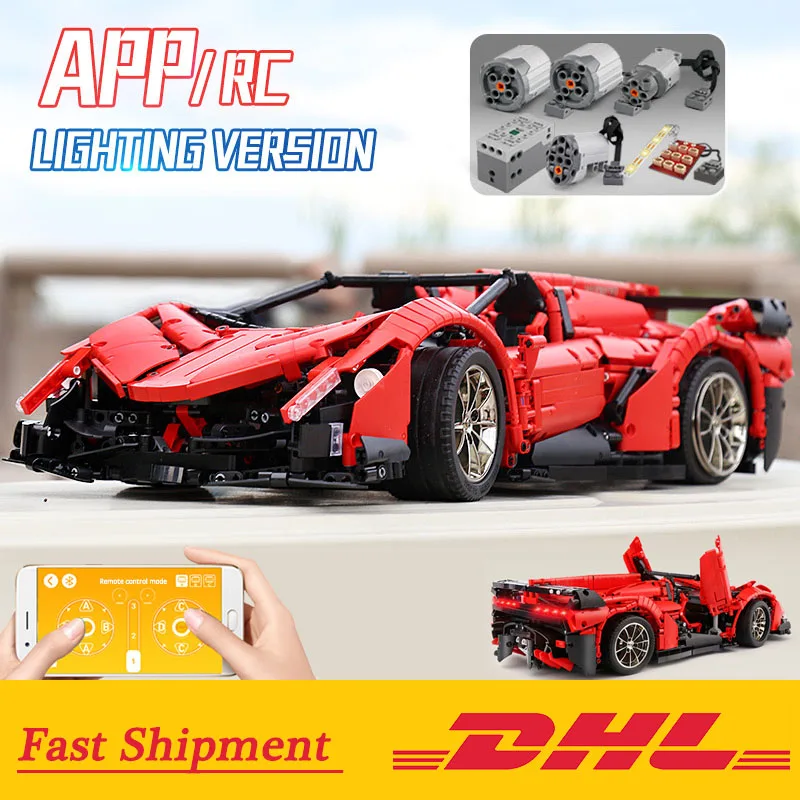 MOULD KING 13079 спортивный Радиоуправляемый автомобиль технологии Veneno Roadster