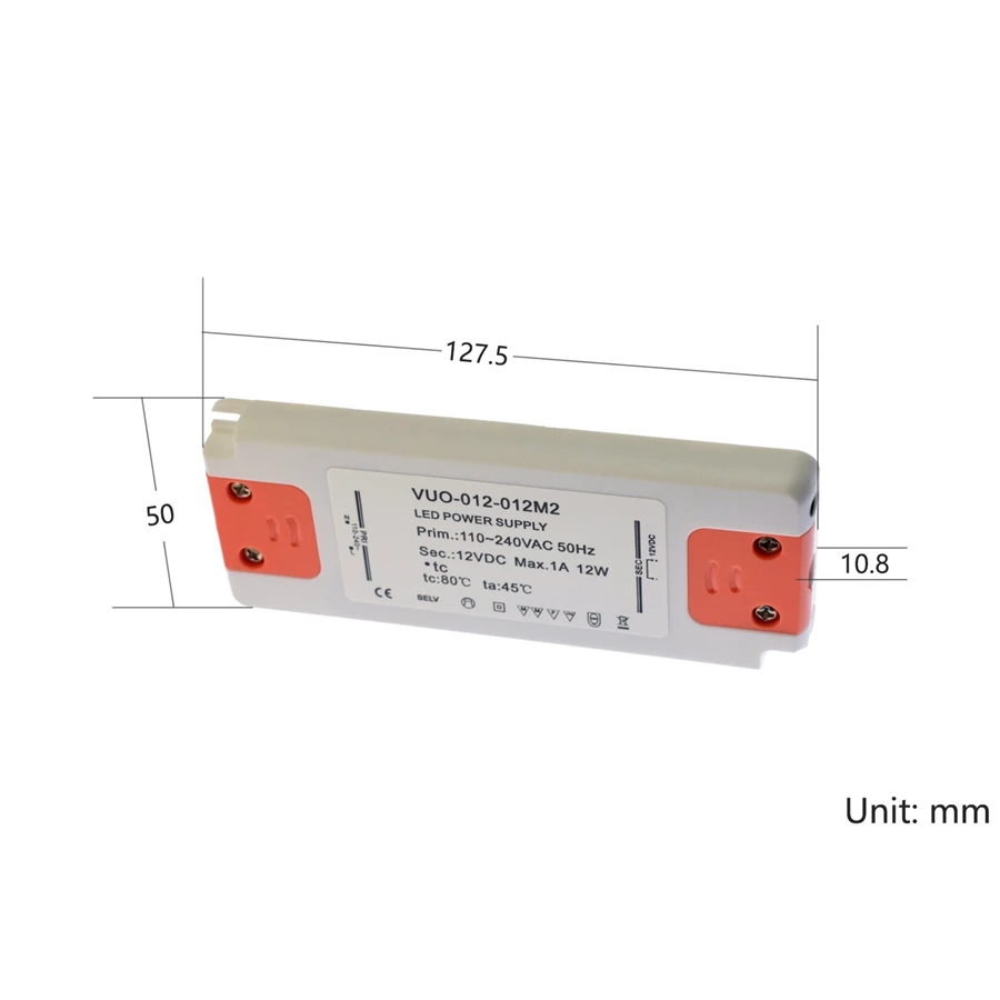 12V 12W Светодиодный трансформатор, 6 Вт, 12 Вт, 15 Вт, 30 Вт, 40 Вт, 60 Вт, AC 110-240 В, выход 12 В, адаптер питания, Светодиодная лента, светильник, источник питания для лампы - Цвет: 12V 12W