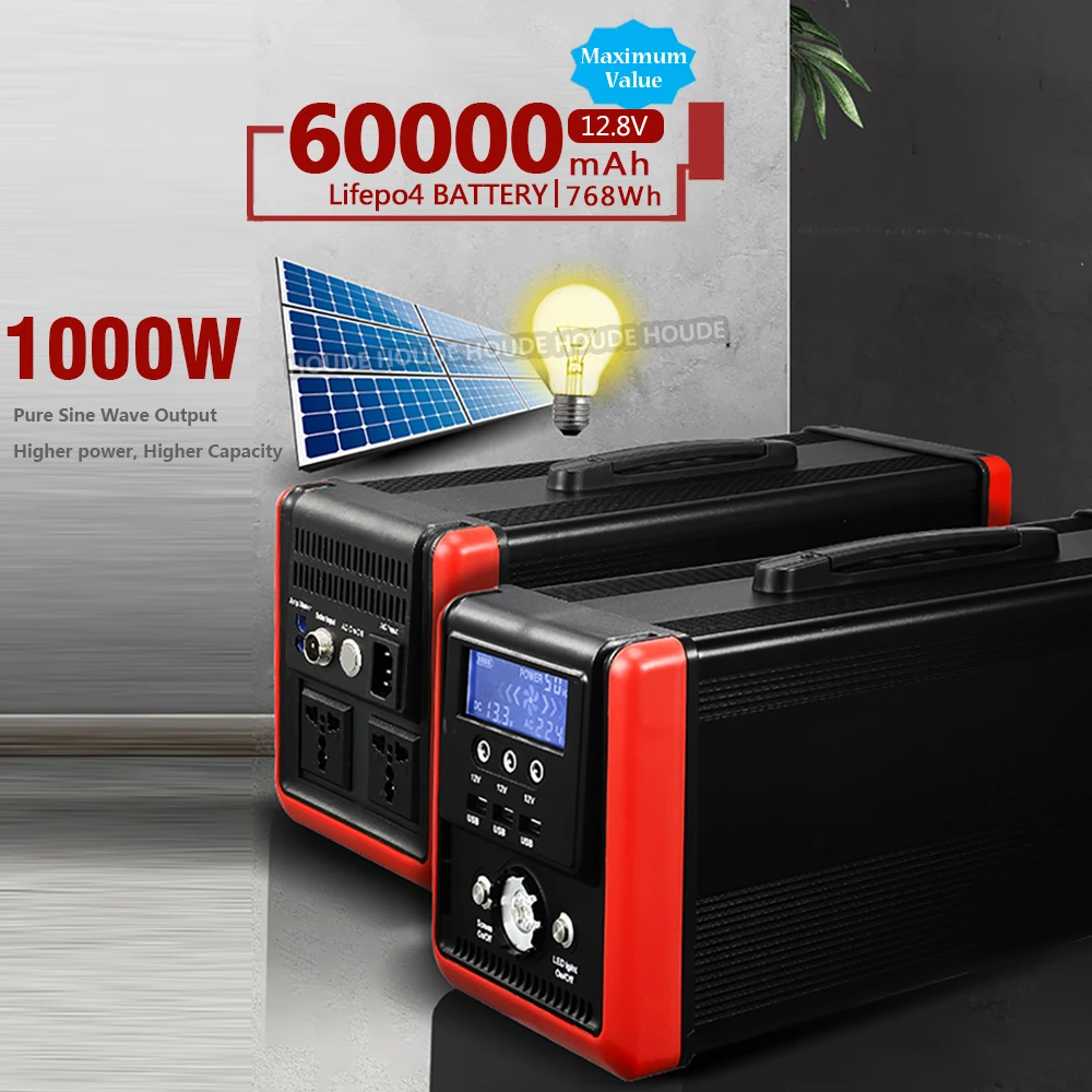 

Экстренный инструмент 12 В 220 В фотоэлектрический генератор солнечной энергии 1000 Вт