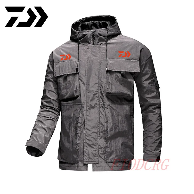 

Fishing Clothes Waterproof Breathable Jacket Thin Jacket Hooded 2020 Autumn Outdoor Long Sleeved Sunscreen Fishing Clothing Male