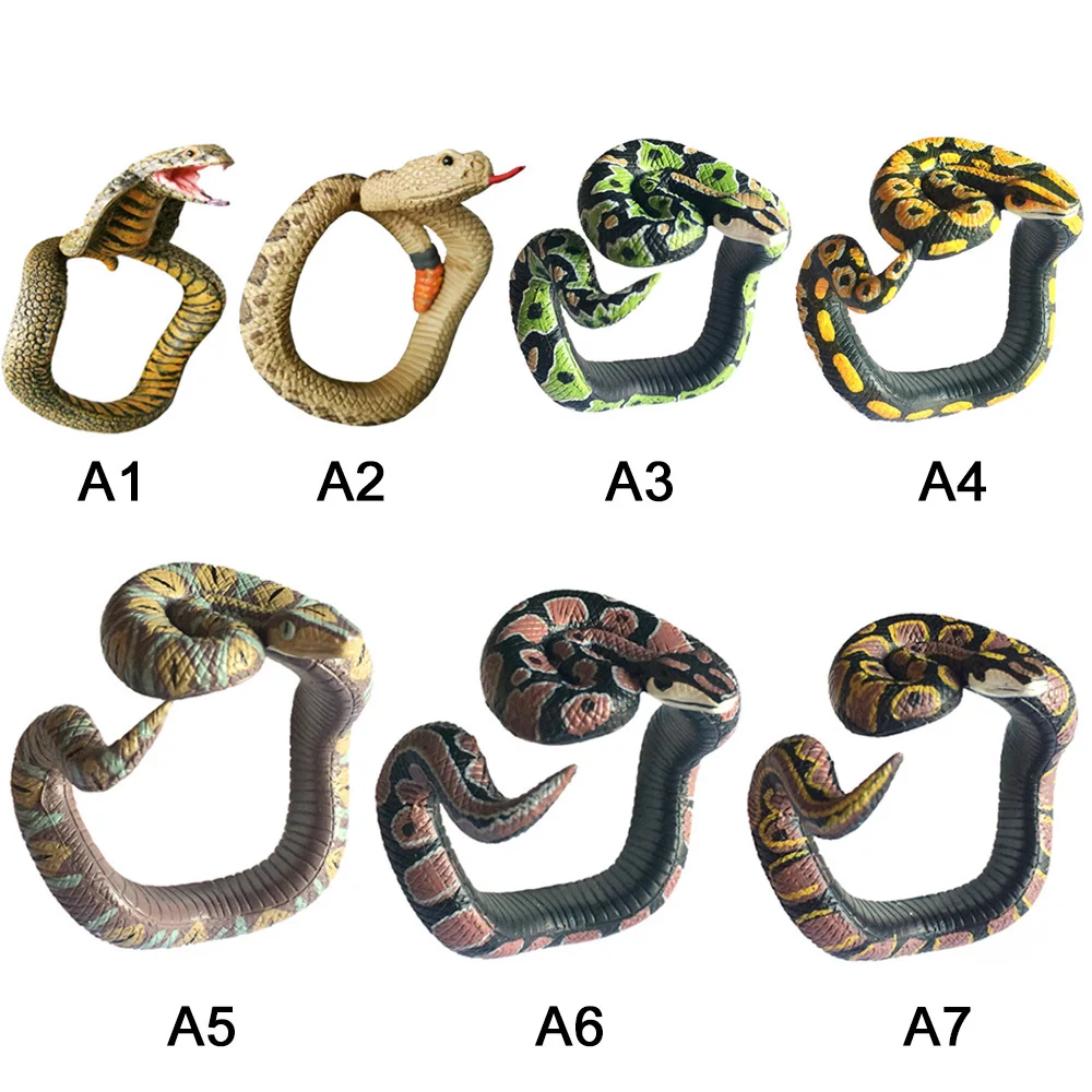 Сделанных своими руками имитация змеиной кожи игрушка-браслет ПВХ Кобра питон