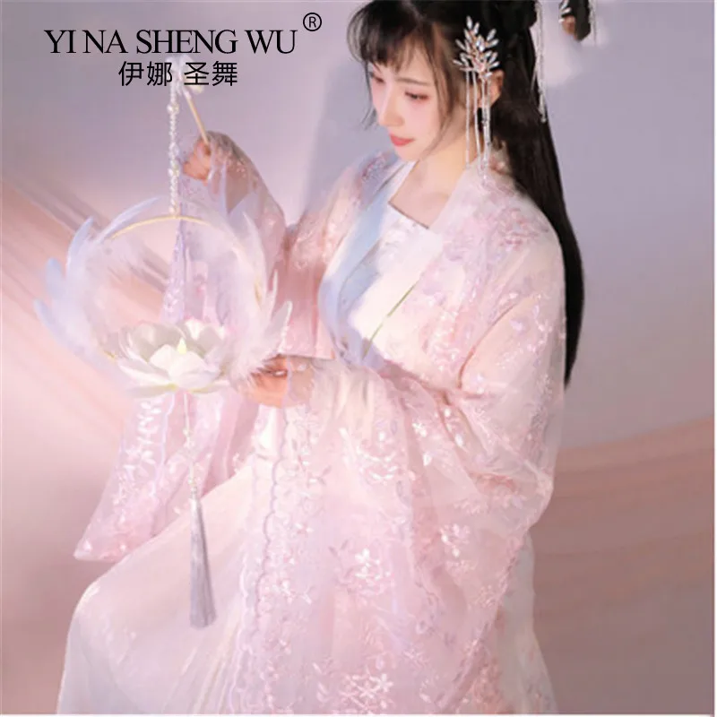 Новые женские Hanfu Китайский Стиль традиционный ханьфу сказочный костюм Хана