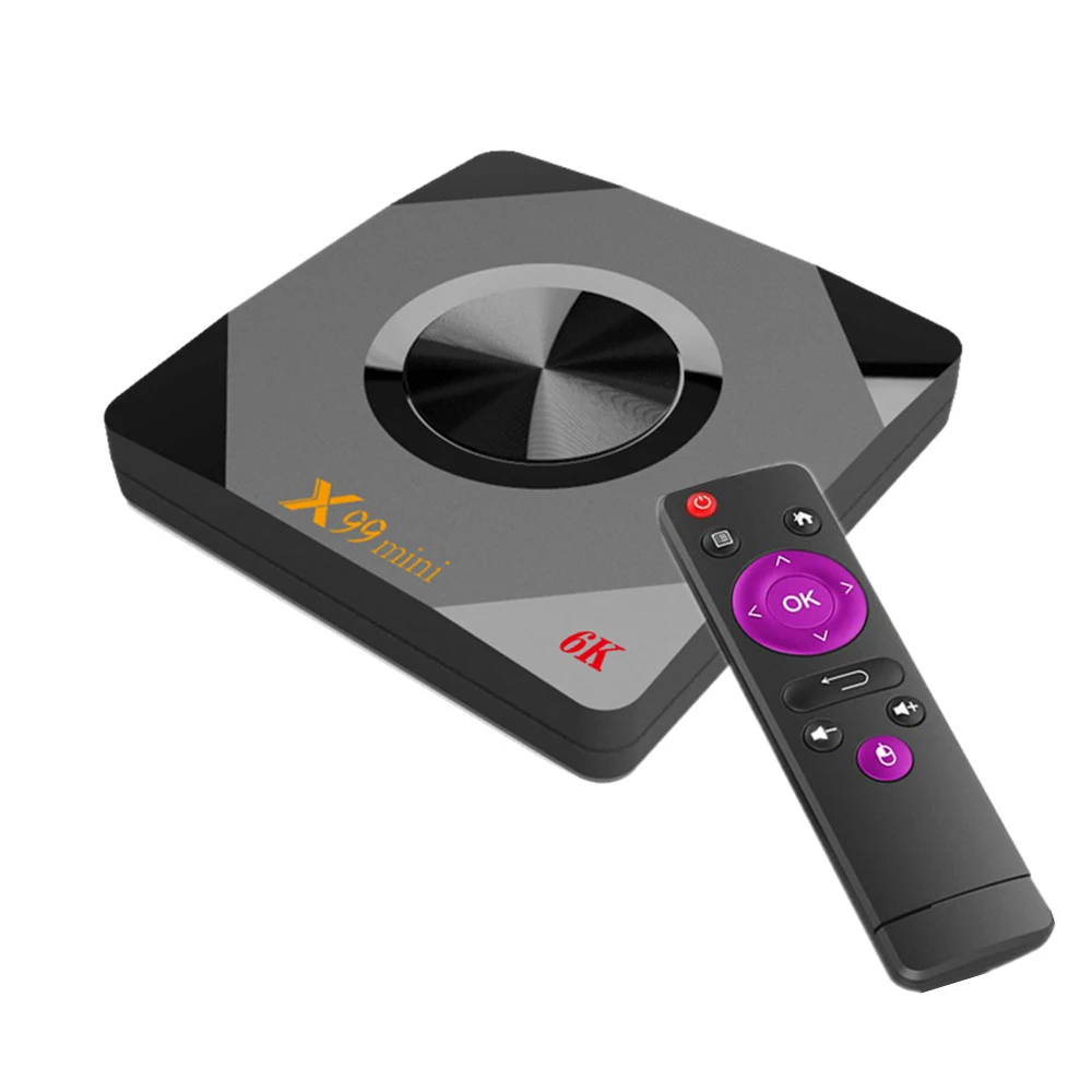 X99 мини Smart TV Box UHD 4K медиаплеер 6K декодирование изображений Android VP9 H.265 4 ГБ/64 Гб