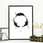 Поступление времени, киноплакат с изображением Инопланетянина на черно-белом фоне, Картина на холсте, декор для гостиной