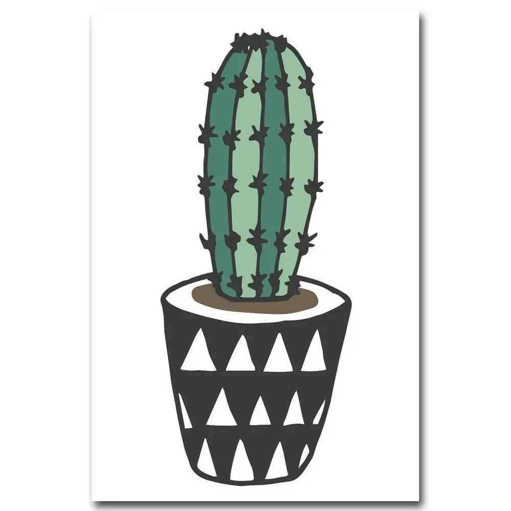 

Cactus Plant Nordic Poster Canvas Painting Posters And Prints Wall Art Picture For Living Room Decoration