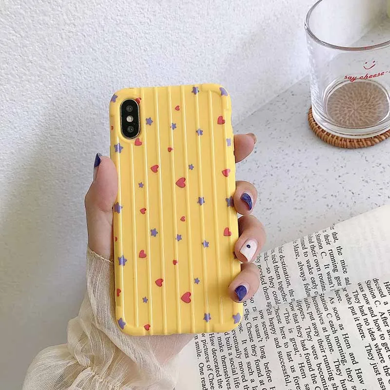 For Iphone 7 8 Plus 6s Color Love Pattern Phone Case IPhone X XS 6 6S Soft Silicone Luggage Cover |