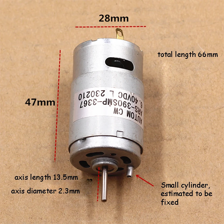 DC6.4v 6700 об/мин 200мА микро мотор DIY игрушка мотор Макс 12 В Электрическая техника Длина оси 14 мм, диаметр вала 2,3 мм
