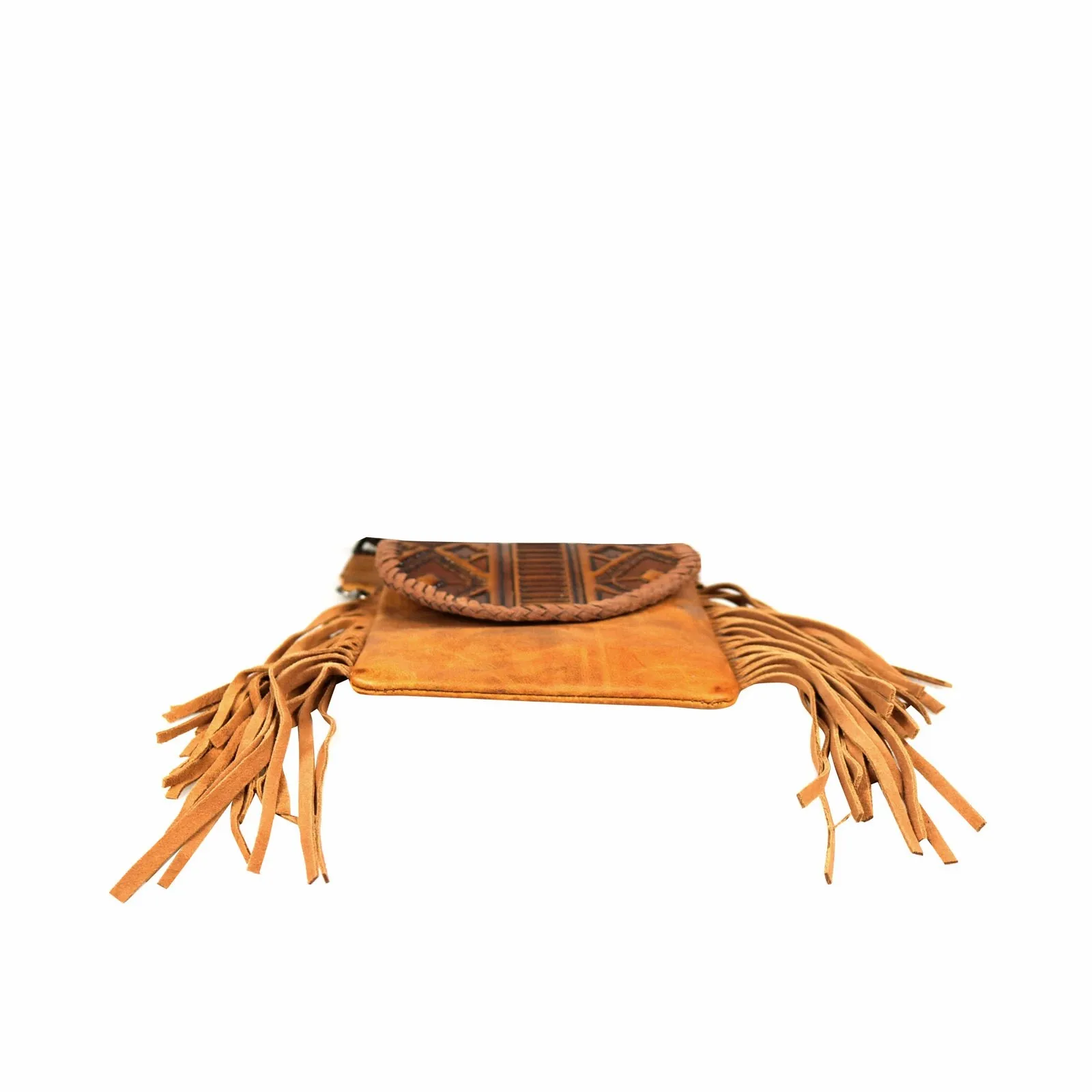 

Modern Retro Aztec Pattern Embossed Genuine Leather Tooled Collection Crossbody RLL-007