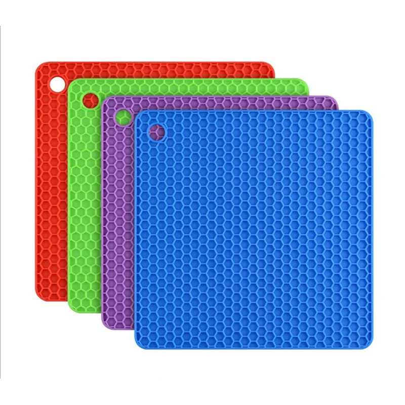 

Non-slip Resistant Silicone Insulation Pad Heat Resistant Hot Pad Pot Holders And Silicone Trivet Mats