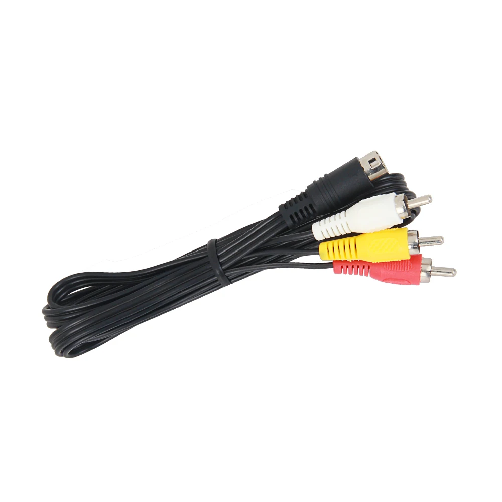 3RCA 9 контактный аудио видео AV кабель 1 8 м запасной RCA 180 см для Sega Genesis 2 или 3| |