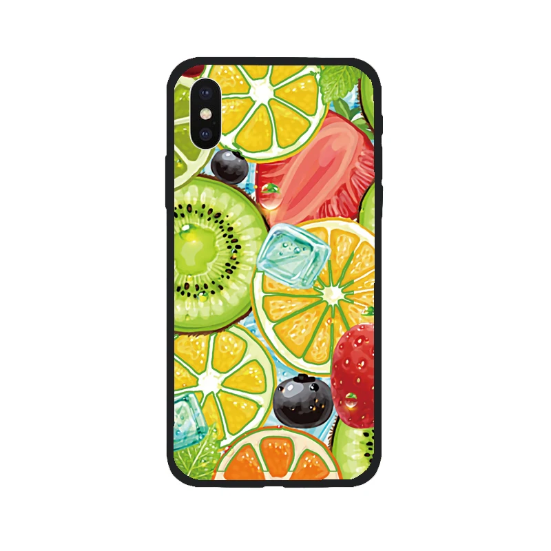 Черный мягкий чехол с изображением пейзажа для Apple iPhone 7 Plus 8 8Plus X Xs 10 XS Max XR 5 S SE 6 6s