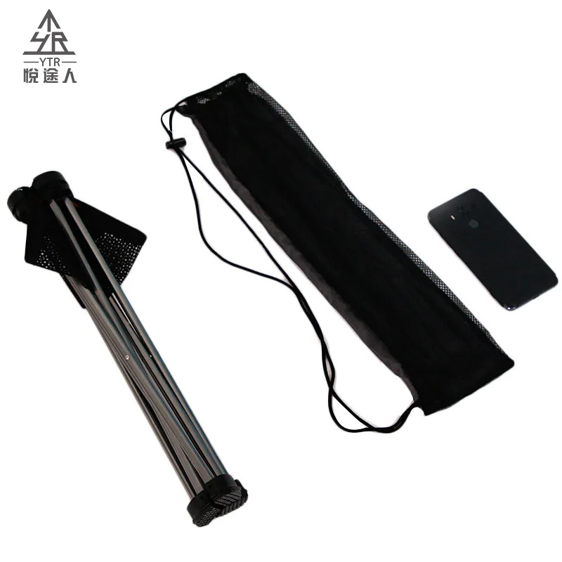 

Outdoor Ultralight Aluminum Alloy Triangle Folding Stool Portable Pony Camping Sketching Fishing Chair(Black) MJ1030