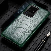 genuine ostrich foot leather phone case for samsung galaxy s20 ultra a50 a51 a70 a71 s7 s8 s9 s10 s20 plus note 10 plus 9 cover