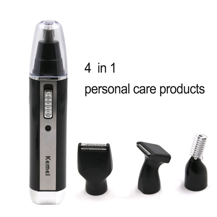 

KM-6630 4-In-1 Multifunctional Electric Nose Hair Trimmer Rechargeable Shaver Clipper Shaving Scraping Shaping Device Safe Face