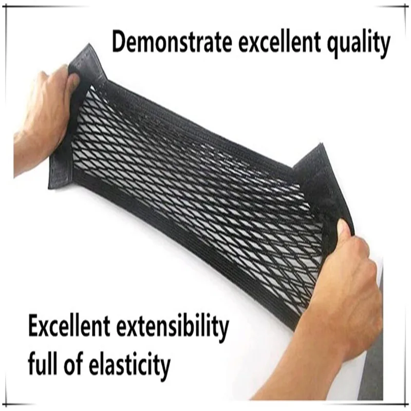 

Лидер продаж, сумка для хранения на заднем сиденье автомобиля, органайзер, двойная Волшебная наклейка, эластичная сетка на веревке для Fiat ...