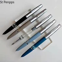 st penpps ws 601 vacumatic fountain pen yongsheng piston type ink pen silver cap stationery office school supplies writing