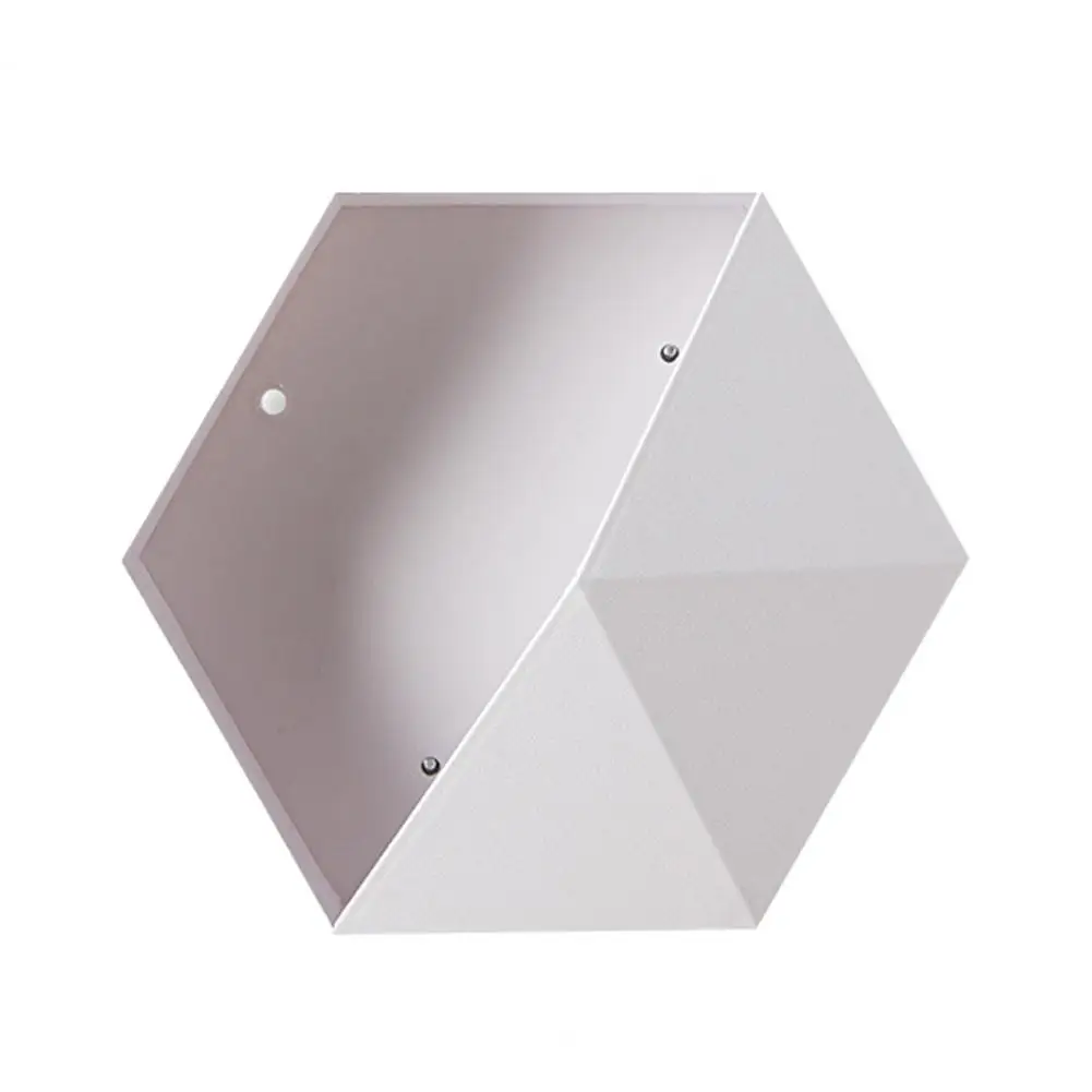 

Nordic Geometric Hexagon Wall Flowerpot Storage Rack Shelf Creative Wall Hanging Flower Pot Garden Basket for Home Decorative