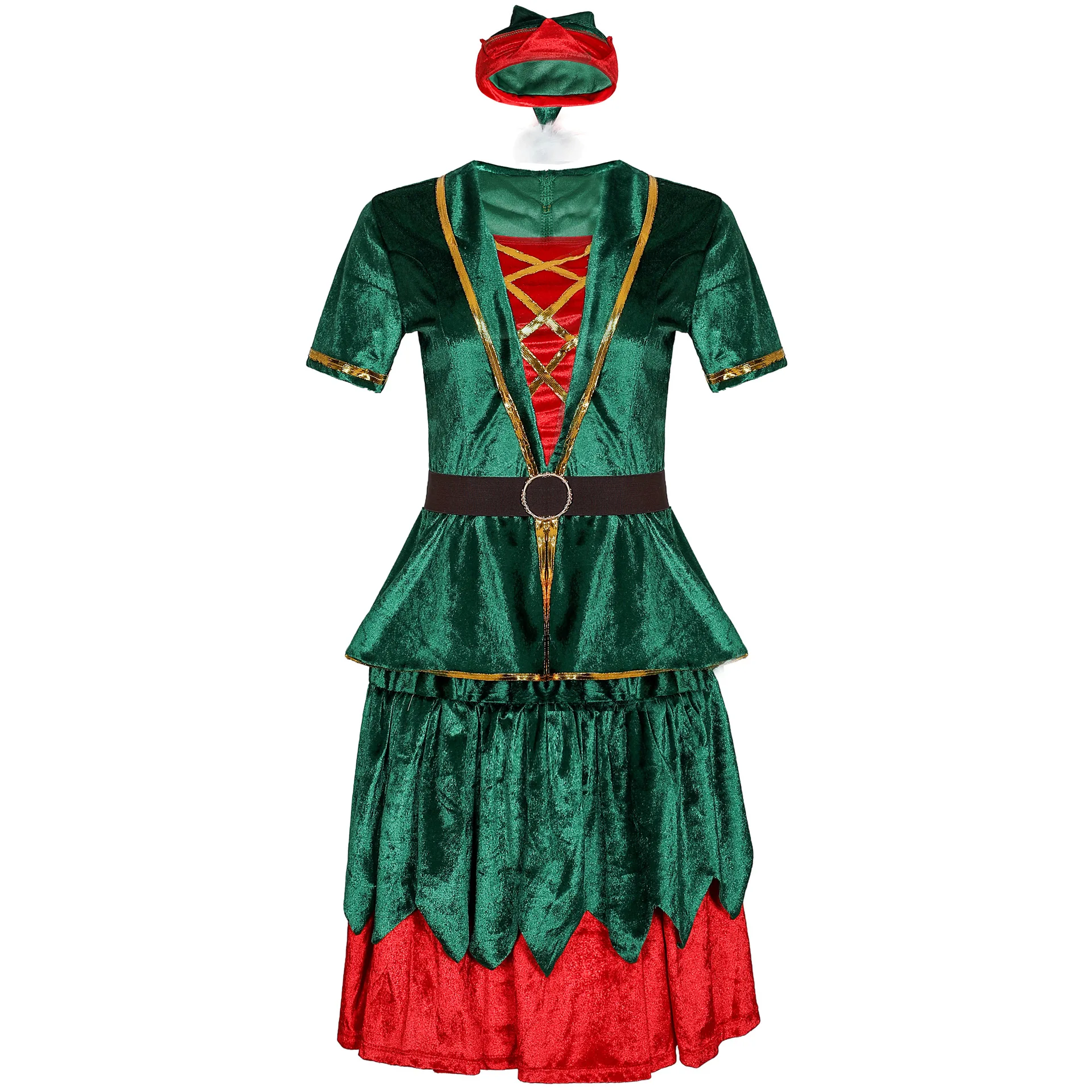 Рождественский костюм Elf Naughty Match Dress взрослые парные забавные праздничные