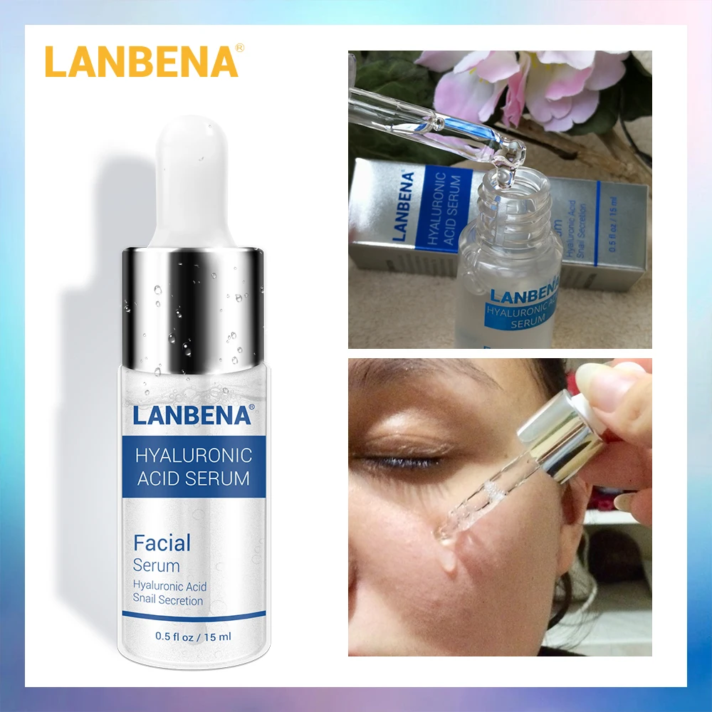

LANBENA HA Hyaluronic Acid Serum Moisturizing Essence Skin Face Care Cream Blackhead Acne Treatment Whitening Cream Ageless