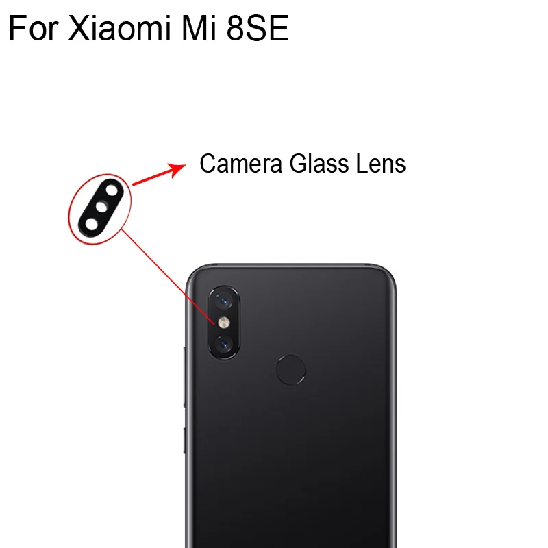 

2 шт. Новинка для Xiaomi Mi 8 SE se задняя камера стеклянный объектив для Xiaomi Mi 8SE Ремонт Запасные части XiaomiMi8SE Замена