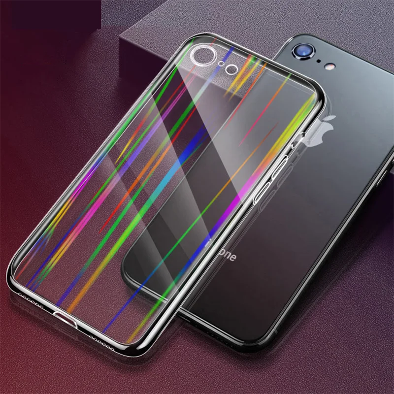 Прозрачный чехол для Apple iPhone XR XS Max X 8 7 Plus 6 6S задняя крышка из закаленного стекла
