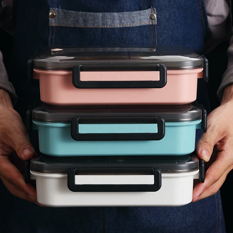 Японский детский Ланч бокс герметичная коробка Bento 304 контейнер для еды из