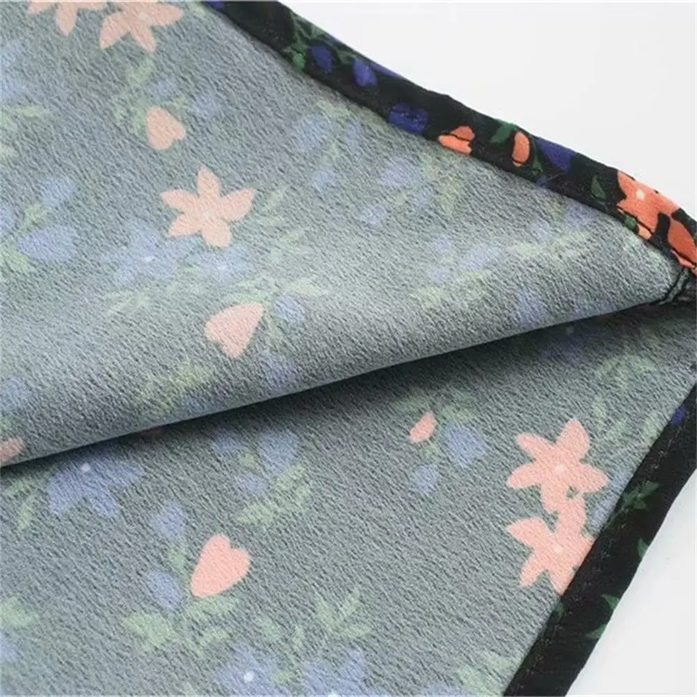 

2020 Spring Women's New Deep V Long Sleeve Retro Temperament Was Thin and Gorgeous Mid-length dress