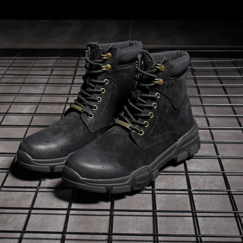 Ботинки мужские тактические водонепроницаемые с вельветовой подкладкой