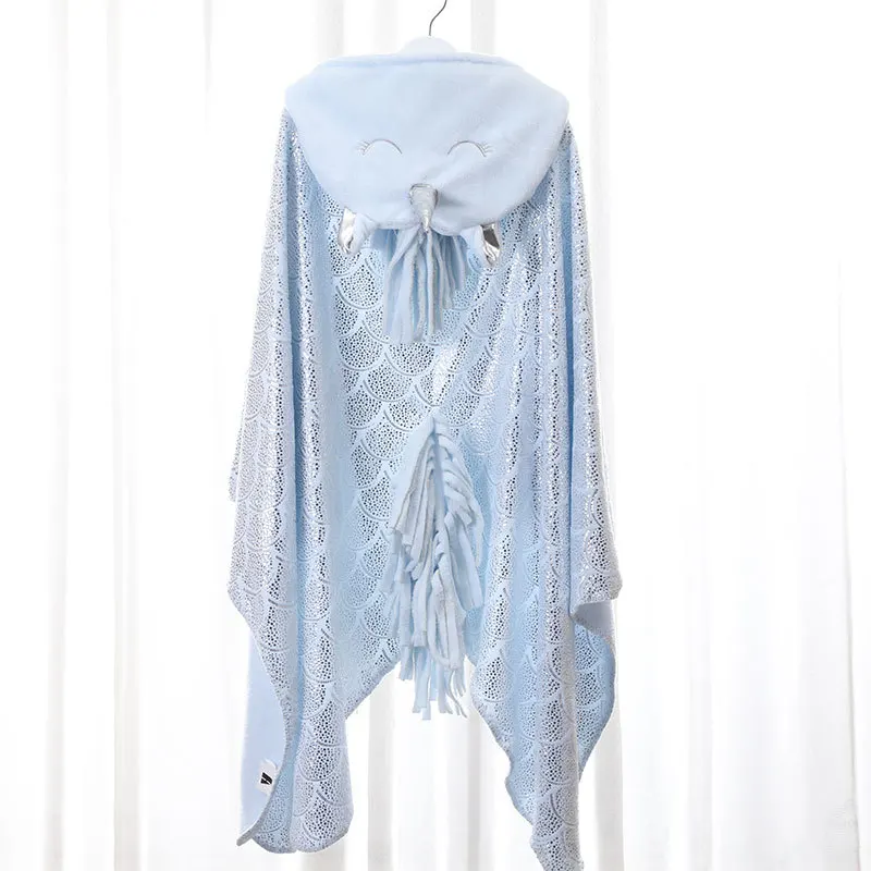 Новинка 2021 комфортное Фланелевое позолоченное одеяло с капюшоном золотым