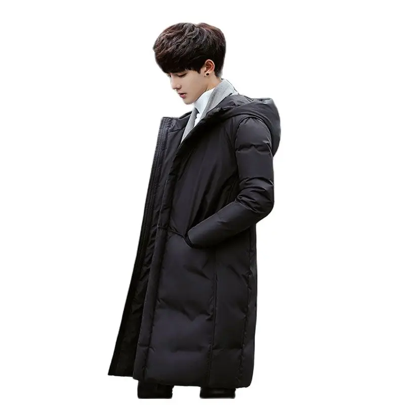 Мужская зимняя куртка с капюшоном и воротником из натурального меха | одежда