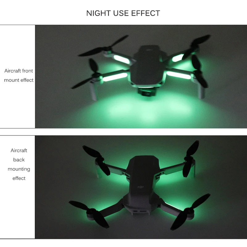 2 шт. флуоресцентные наклейки для DJI Mavic Mini светящиеся Ночной светильник Дрон
