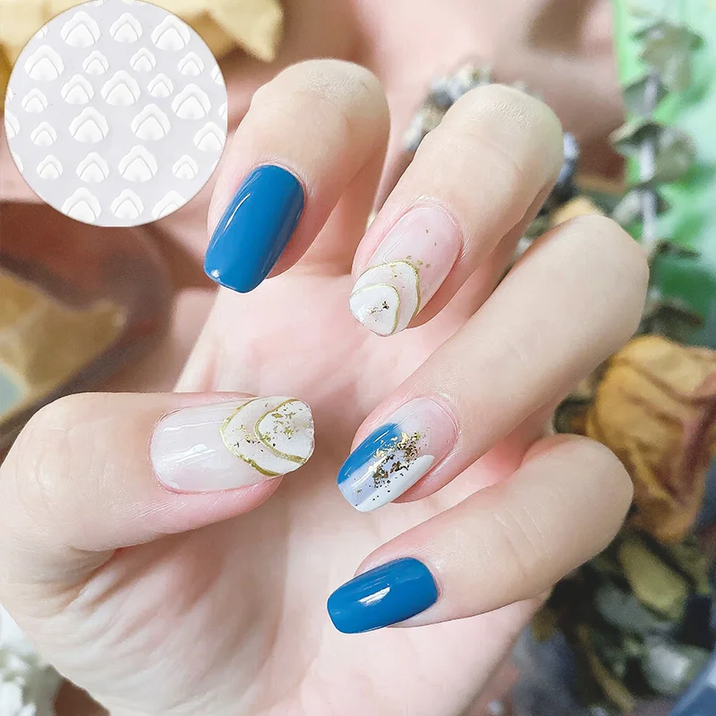 

Newest WG006-07 US hills design still holding nail sticker 3d back glue nail decals rhinestones DIY decorations for nail art