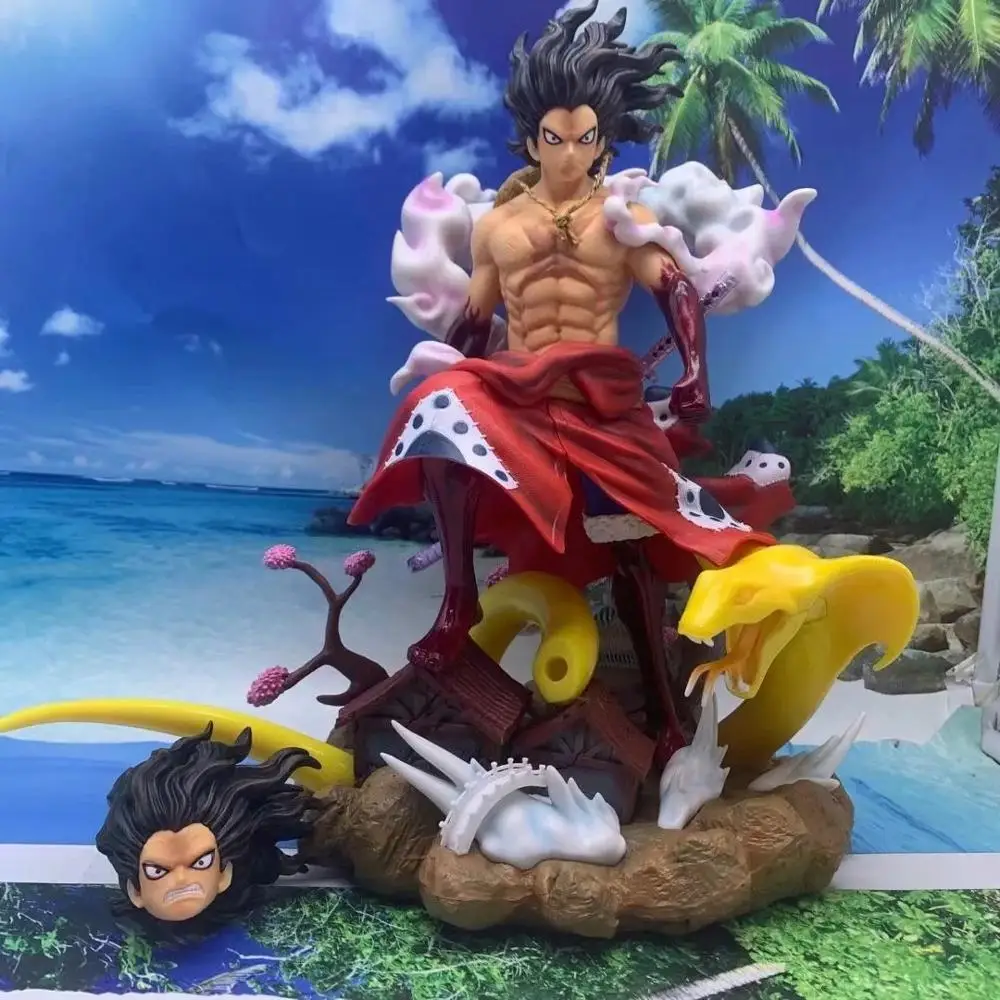 

Anime One Piece Wano Luffy Gear 4 Snakeman Kimono Ver. GK PVC Action Figure Statue Collectible Monkey D Luffy Model Toys Doll